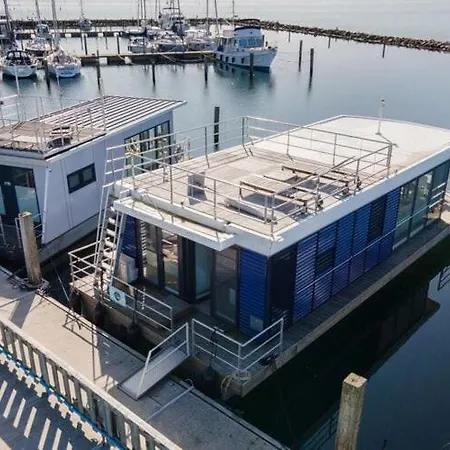Botel Houseboat On The Flensburg Fjord With Terrace